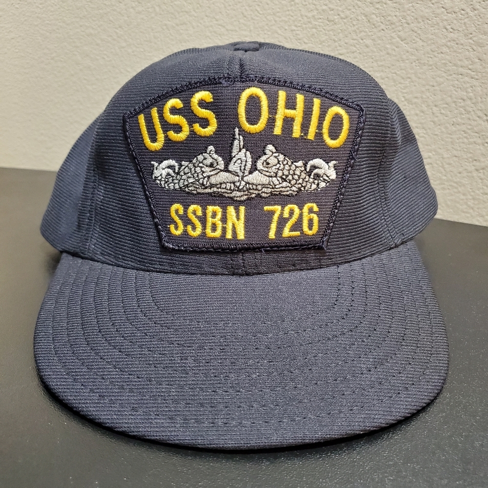 Vintage New USS‎ Ohio SSBN 726 Navy Snapback Hat